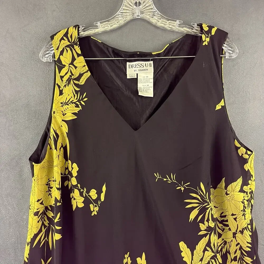 Dress-U II Sharon Maxi Dress and Cardigan Womens Size 22 Black Gold Goth Cottage